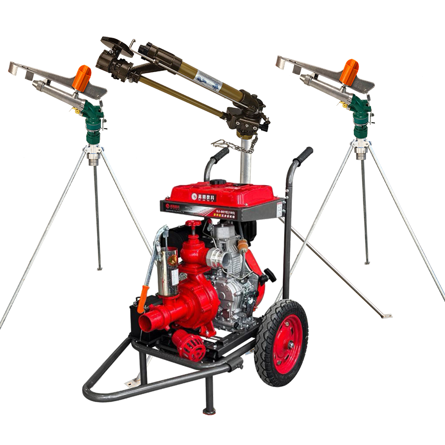 铁岭一体式灌溉机组 全套喷枪水带配齐 抗旱浇地神器